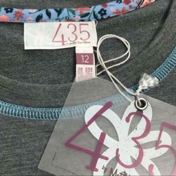 MATILDA JANE 435 PEN PALS FLORAL RUFFLE TOP GIRLS Size 12 Back to school MJ - Picture 4 of 5